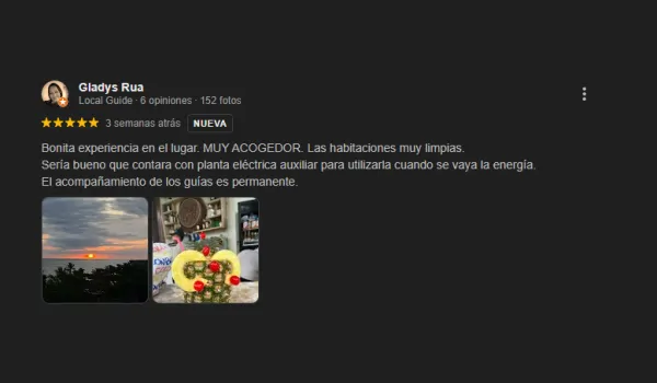 comentario gladys rua